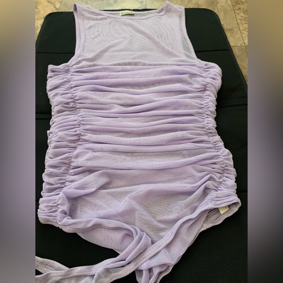 Free People Intimately Under It All Cafe Lilac Bodysuit - Size M New - Picture 4 of 5